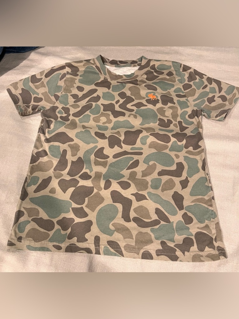 Abercrombie Kids Camo Short-Sleeve Tee - Green/Brown size 9/10